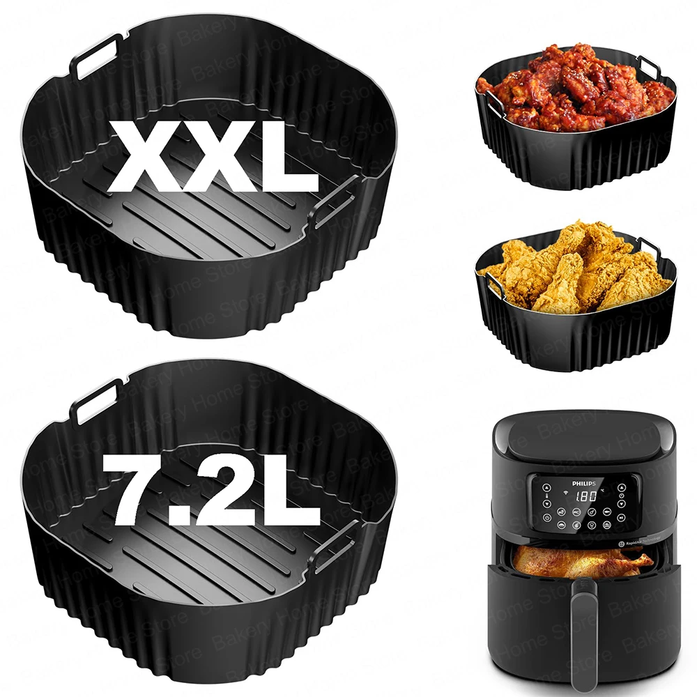 Philips Air Fryer Airfryer Xxl - Silikonform für Philips Airfryer XXL 7,2L