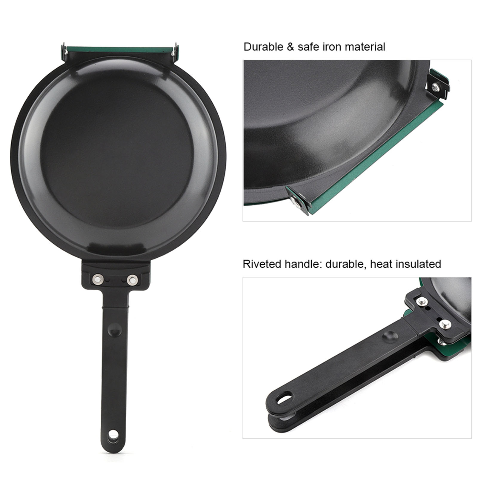 Doppel Seite Titan Stahl Besch – Mini Pancake Griddle Bewertung und Preis
